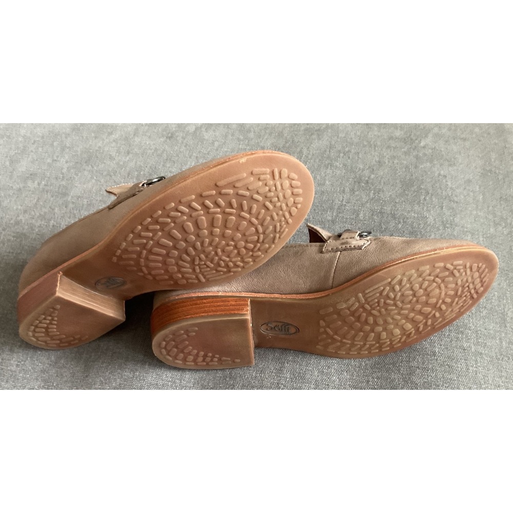 Sofft Khele Taupe Leather Chain Link Loafers Womens 7.5 M SF0068808 - Picture 5 of 9